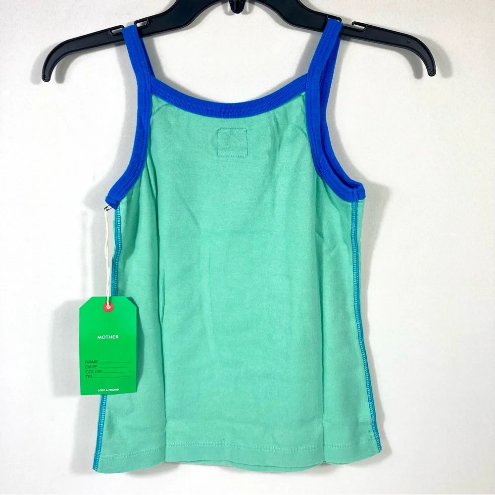 Mother The Open Arms Tank Top Neptune Green And Blue Aster XS M NWT - Picture 8 of 16